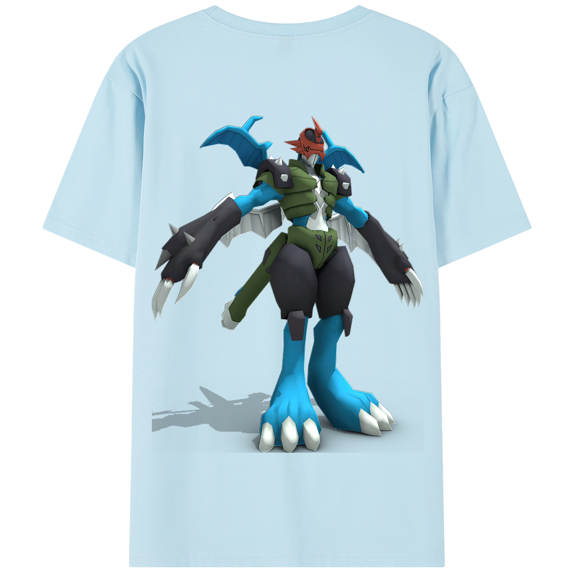 （画像用） Digimon デジタルモンスター/デジモン 綿100％半袖Tシャツ（背面プリント）